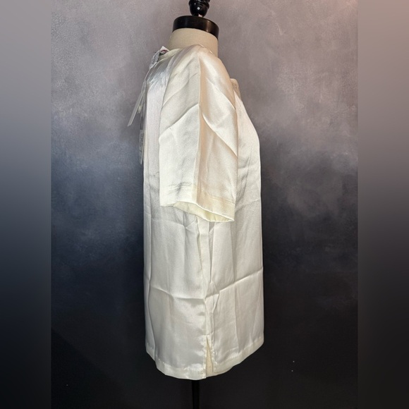 Vintage Lace After Noon Ivory Satin Blouse – NWT – Size M - Picture 3 of 8